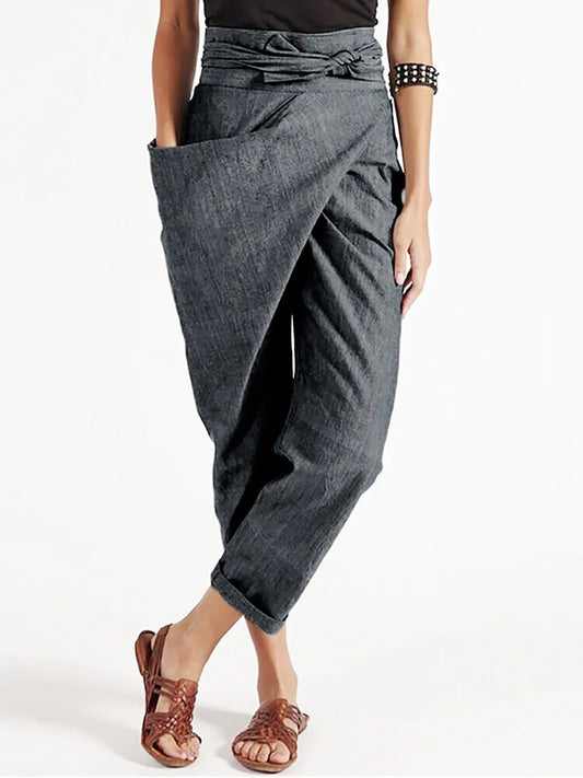 Casual Asymmetrical Harem Pants for Women